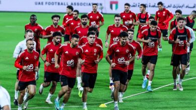 الأهلي يختتم تدريباته إستعدادا لمباراة الزمالك في نهائي السوبر المصري