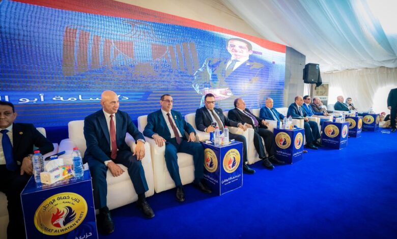 عاطف عجلان ينظم أكبر مؤتمر جماهيري لحزب حماة الوطن لدعم مرشحي القائمة الوطنية بكفر الشيخ